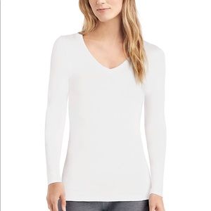 Cuddl Duds Soft Wear Long Sleeve V Neck